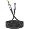 Кабель мультимедийный 3.5mm M to 3.5mm F 1.0m UPA20 3.5 audio Gray HOCO (6931474762153)