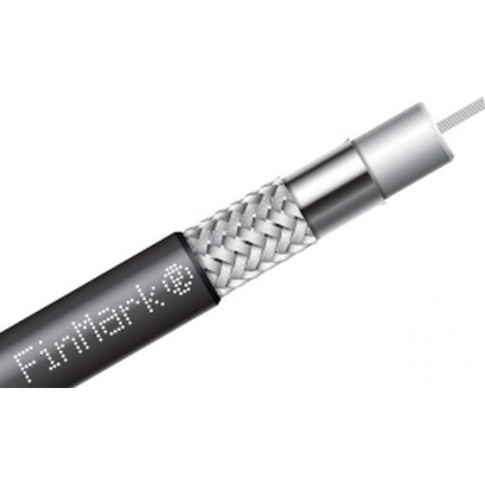 Кабель телевізійний FinMark RG-58-TC90 коаксіальний, black, 100м=1бхт (045821)