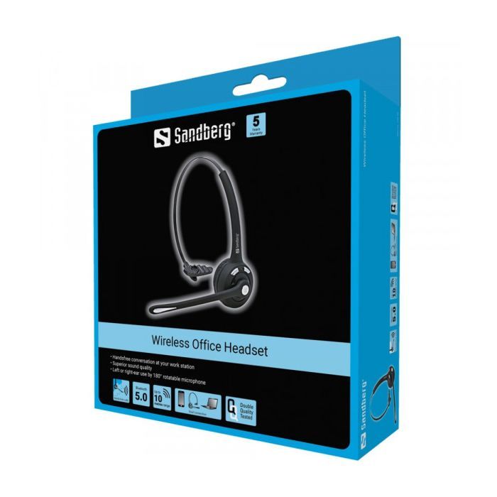 Наушники Sandberg Wireless Office Headset Mono Black (126-23) изображение 5