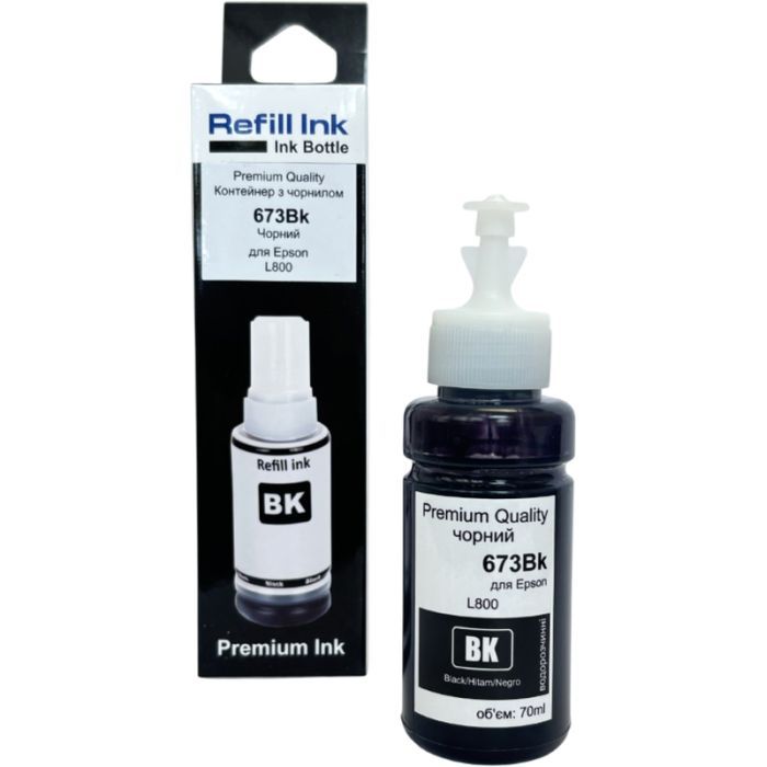 Чорнило Premium Quality Epson 673 70мл Black (70264895)