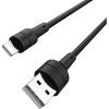 Дата кабель USB 2.0 AM to Lightning 1.0m 2.4A silicone BX30 black BOROFONE (6931474706867) изображение 2