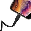 Дата кабель USB 2.0 AM to Lightning 1.0m 2.4A silicone BX30 black BOROFONE (6931474706867) изображение 3