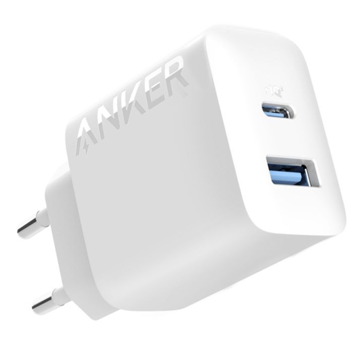 Зарядний пристрій Anker PowerPort 20W USB-C + USB-A White (A2348G21)