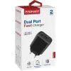 Зарядное устройство Promate 17W USB-C + USB-A (biplug-2.black) изображение 7