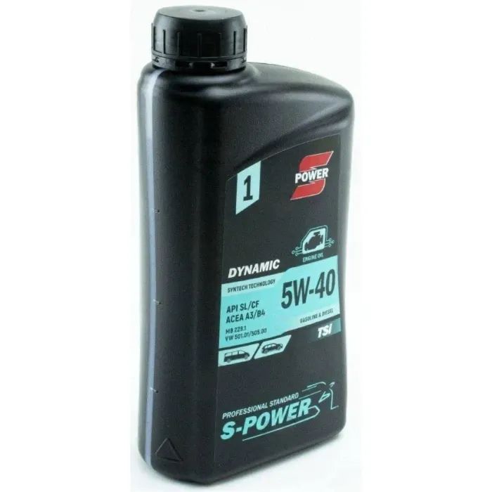 Моторное масло S-POWER DYNAMIC TSi 5W-40 4л изображение 2