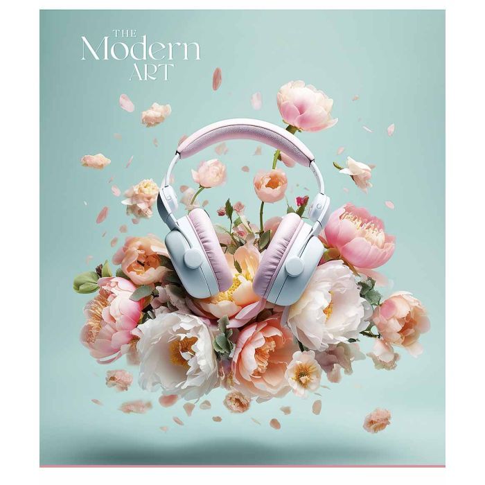 Тетрадь Школярик Modern art 48 листов линия (048-3324L) изображение 2