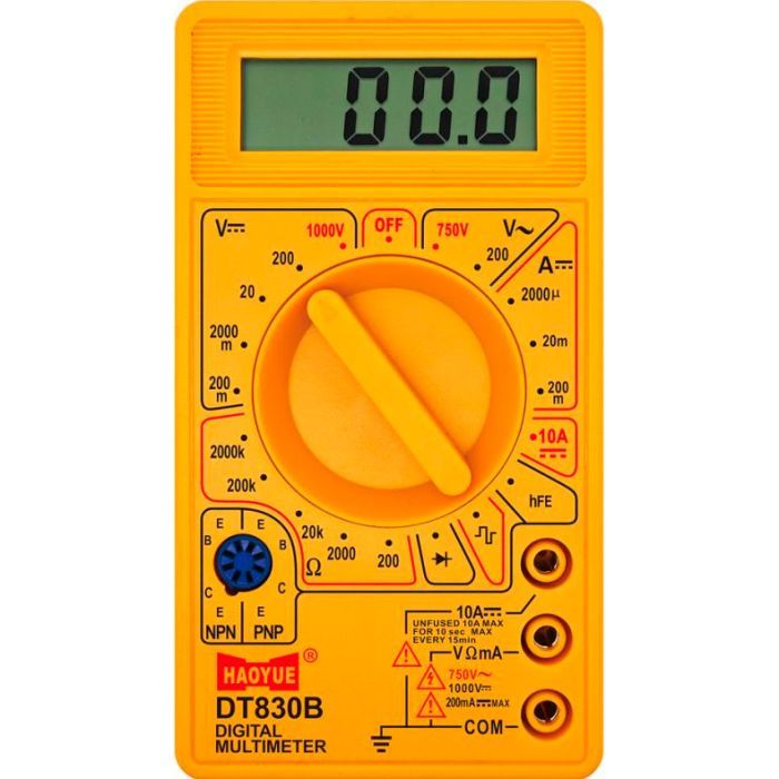 Цифровий мультиметр HAOYUE DT-830B, щупи, Box (HAOYUE DT-830B)