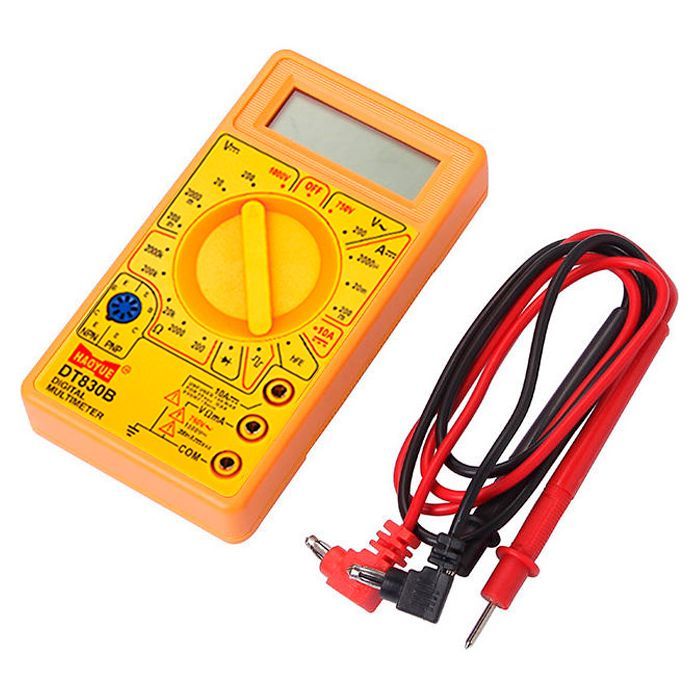 Цифровий мультиметр HAOYUE DT-830B, щупи, Box (HAOYUE DT-830B) зображення 4