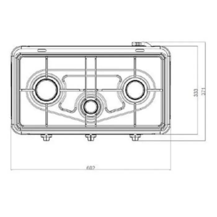 Настольная плита YUCEL O-300-LPG-CUPPER изображение 5