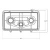 Настольная плита YUCEL O-300-LPG-CUPPER изображение 5