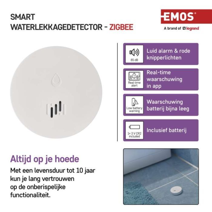 Датчик затопления EMOS P56000S ZigBee (P56000S) изображение 10