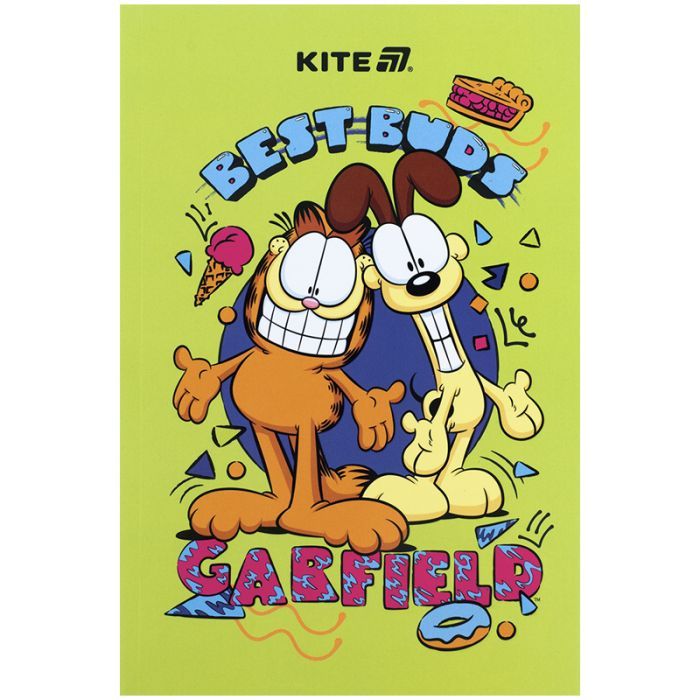 Блокнот Kite А5 Garfield 2 термобиндер, 64 листа, нелинованный (GF25-193-2)