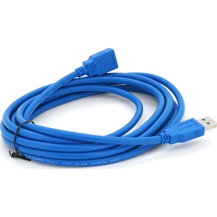 Дата кабель USB 3.0 AM/AF 1.5m blue Voltronic (YT-3.0AM\AF-1.5BL) зображення 2