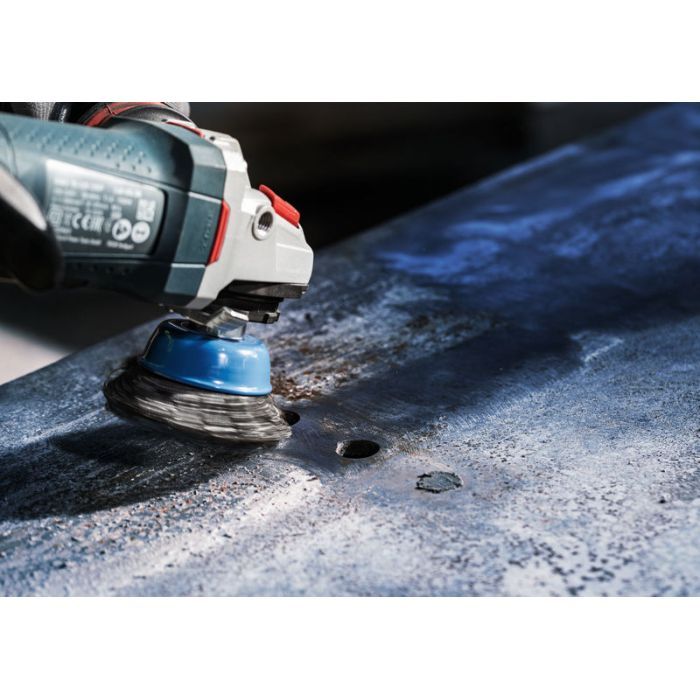 Щітка для електроінструменту Bosch Professional чашкова, сталь, 75мм, 0.5мм, M14 (1.608.622.029) зображення 3