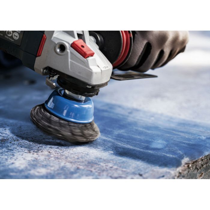 Щітка для електроінструменту Bosch Professional чашкова, сталь, 75мм, 0.5мм, M14 (1.608.622.029) зображення 5