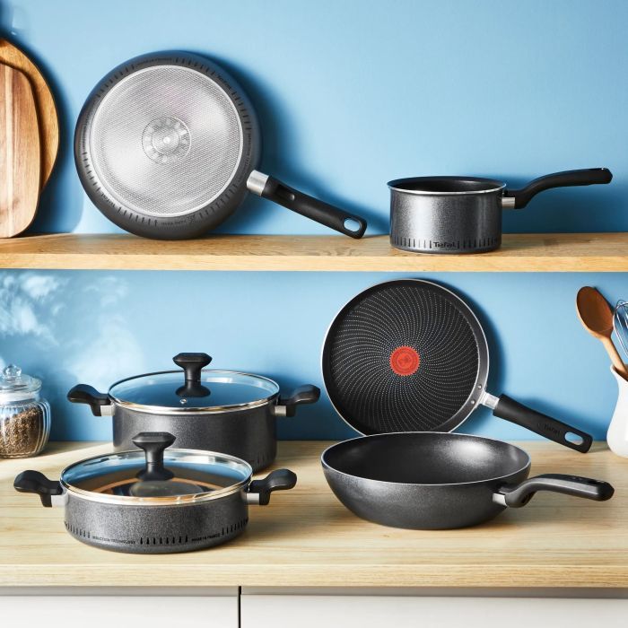 Сковорода Tefal ВОК So'' Light, 28 см, алюміній, бакеліт, чорний (H0561942) зображення 4
