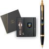 Ручка кулькова Parker IM 17 UKRAINE Black GT BP Палаючий Тризуб + блокнот Parker + подар.упаковка GIFT24 (22032b24_T1170u) зображення 3
