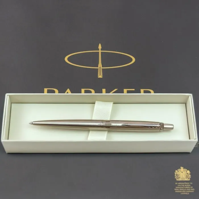 Ручка шариковая Parker JOTTER 17 UKRAINE SS CT BP Трезубец из колосков (16132_T059b) изображение 5
