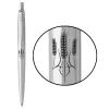 Ручка шариковая Parker JOTTER 17 UKRAINE SS CT BP Трезубец из колосков (16132_T059b)