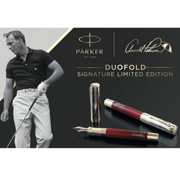 Ручка перьевая Parker DUOFOLD Arnold Palmer Signature Limited Edition GT  FP18-C F (98 901) изображение 6