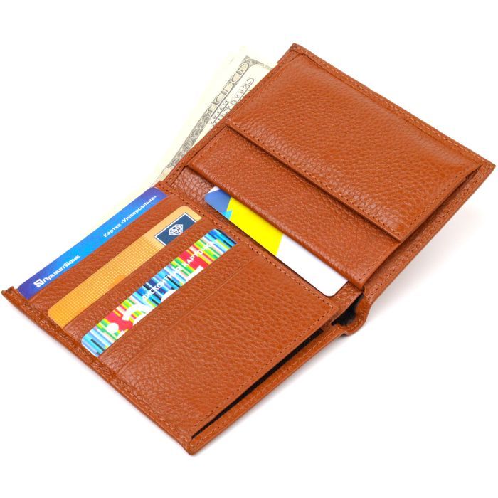 Кошелек Canpellini Из натуральной кожи Рыжий (21754) изображение 5