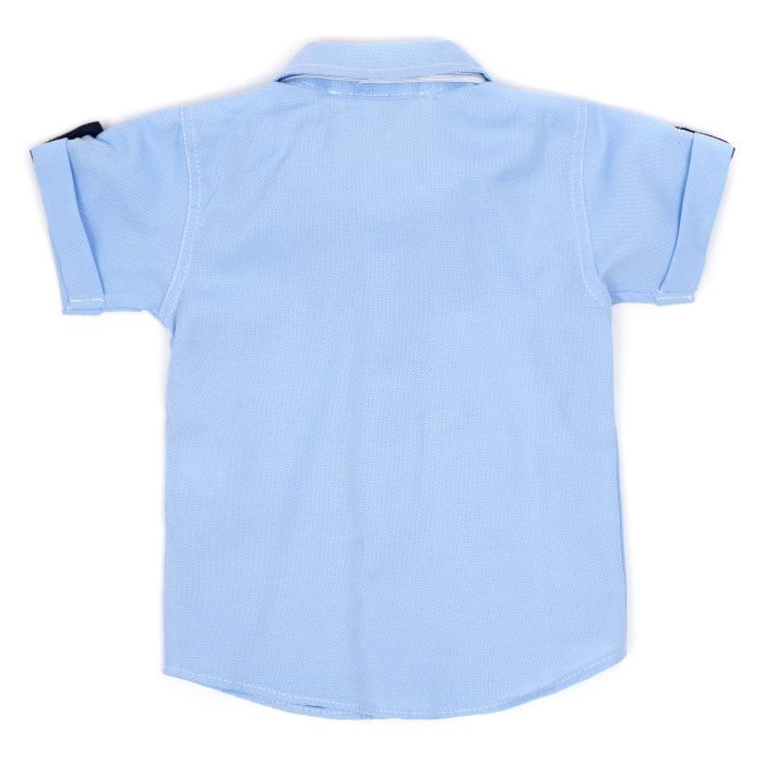 Рубашка детская Breeze с бабочкой (14570-68B-blue) изображение 2 Рубашка детская Breeze с бабочкой (14570-68B-blue) изображение 2