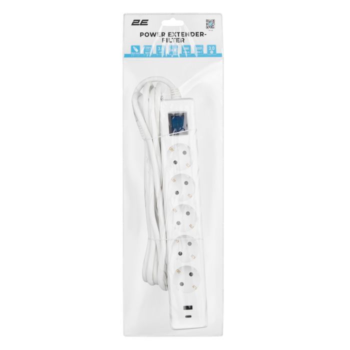 Сетевой удлинитель 2E 2E-SP515M3USBWH изображение 7