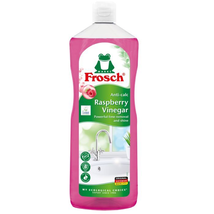 Жидкость для чистки ванн Frosch Для удаления известкового налета Малина 1 л (4009175953803)