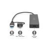 Концентратор Digitus USB-C + USB-A to 4xUSB-A 0.2m black (DA-70235) изображение 2