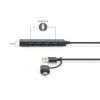 Концентратор Digitus USB-C + USB-A to 4xUSB-A 0.2m black (DA-70235) изображение 3
