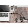 Концентратор Digitus USB-C + USB-A to 4xUSB-A 0.2m black (DA-70235) изображение 5