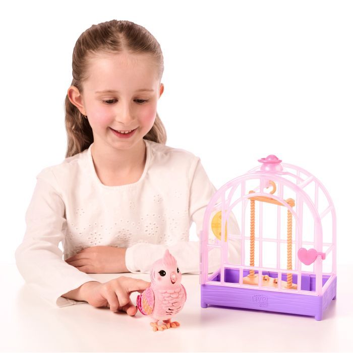 Интерактивная игрушка Little Live Pets Попугайчик какаду Рози в клетке (26692) изображение 10