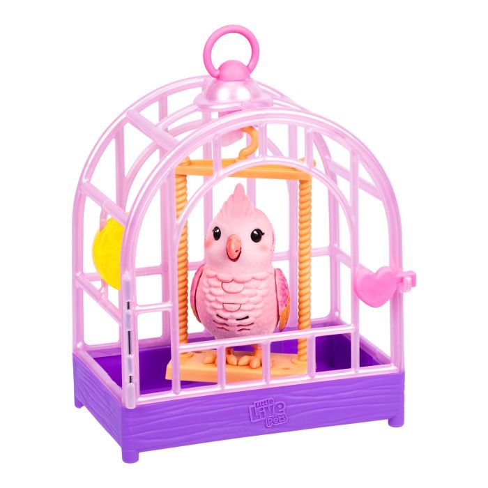 Интерактивная игрушка Little Live Pets Попугайчик какаду Рози в клетке (26692) изображение 9