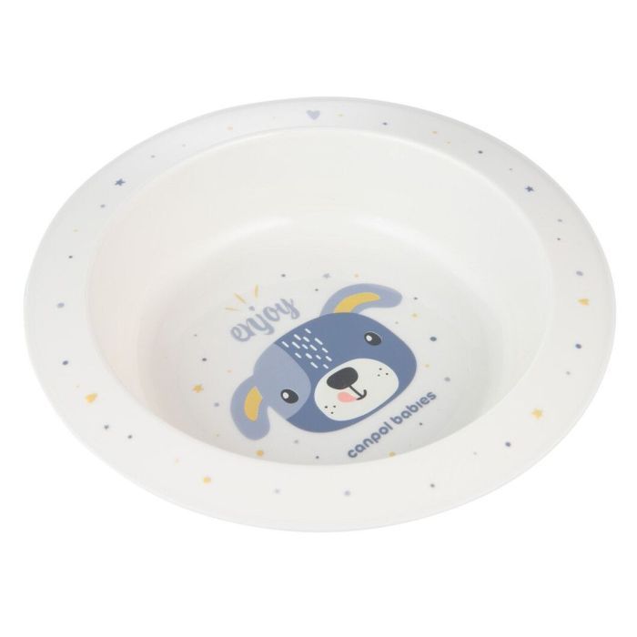 Тарелка детская Canpol babies CUTE ANIMALS мисочка пластикова, блакитна (4/412_blu2) изображение 2