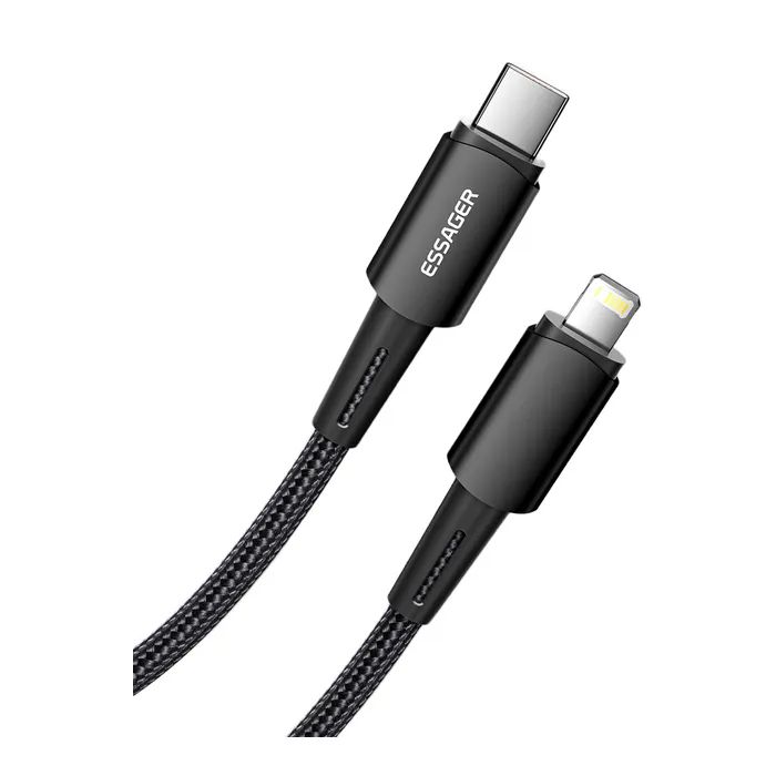 Дата кабель USB-C to Lightning 1.0m 20W black Essager (EXCTL-CG01) изображение 3