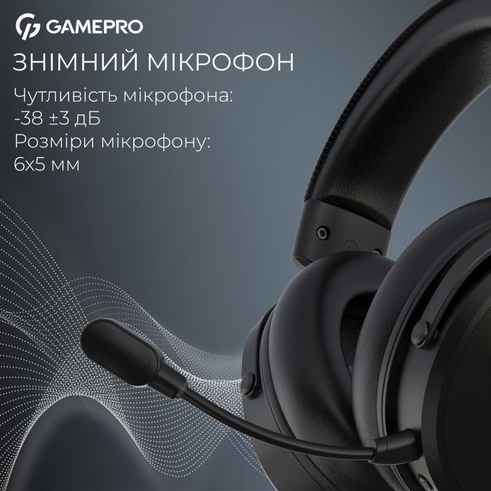 Наушники GamePro Asgard Skadi Wireless Black (HSW191B) изображение 9 Наушники GamePro Asgard Skadi Wireless Black (HSW191B) изображение 9
