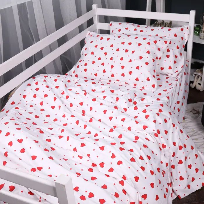 Постельное белье MirSon 015 Love Фланель 143х210 полуторный (2200009652608) изображение 3