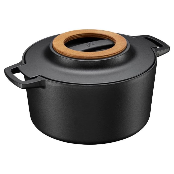 Кастрюля Fiskars Norden чавунна 6 л чорна (1026566)