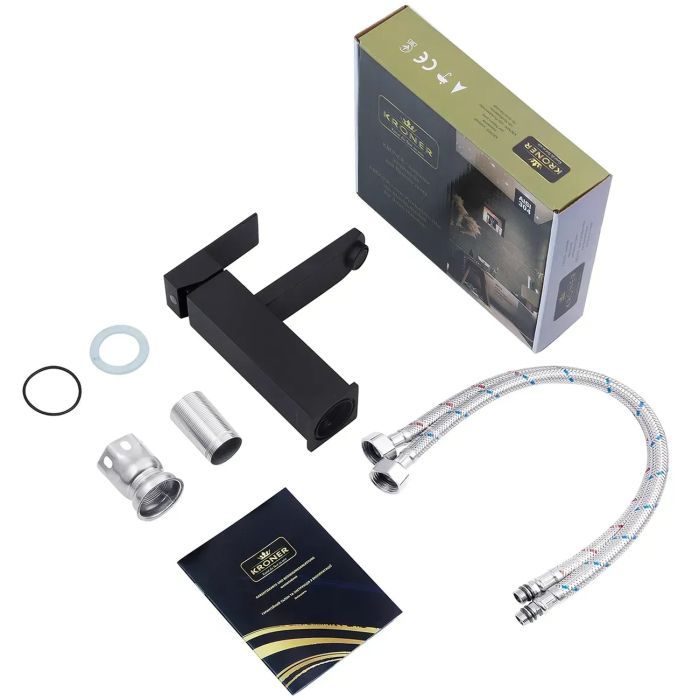 Смеситель Kroner Edelstahl Kubus-SCH010 + змішувач Edelstahl Kubus-SCH060 (CVS30160) изображение 10