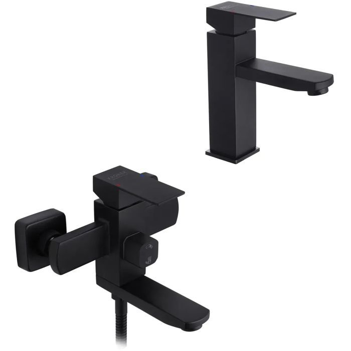 Смеситель Kroner Edelstahl Kubus-SCH010 + змішувач Edelstahl Kubus-SCH060 (CVS30160)