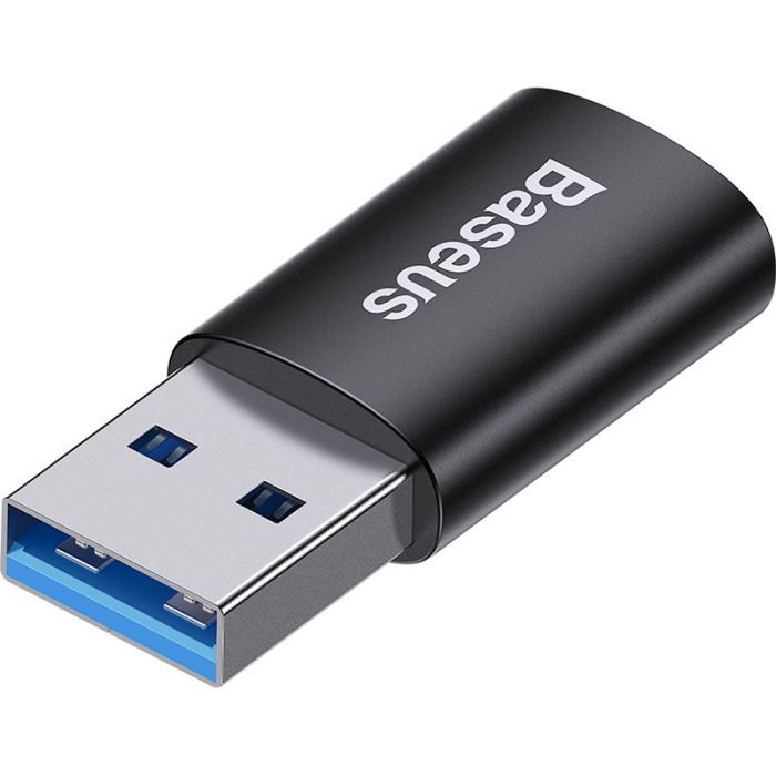 Переходник USB 3.1 M to USB-C F black Baseus (ZJJQ000101) изображение 5