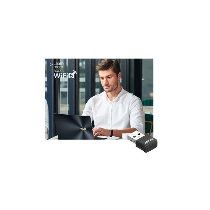 Мережева карта Wi-Fi ASUS USB-AX55 nano (90IG06X0-MO0B00) зображення 2