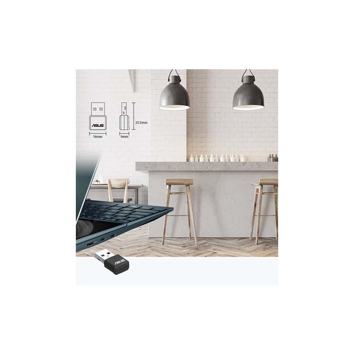 Мережева карта Wi-Fi ASUS USB-AX55 nano (90IG06X0-MO0B00) зображення 5