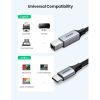 Кабель для принтера USB-C to BM 1.0m black UGREEN (45034) зображення 2