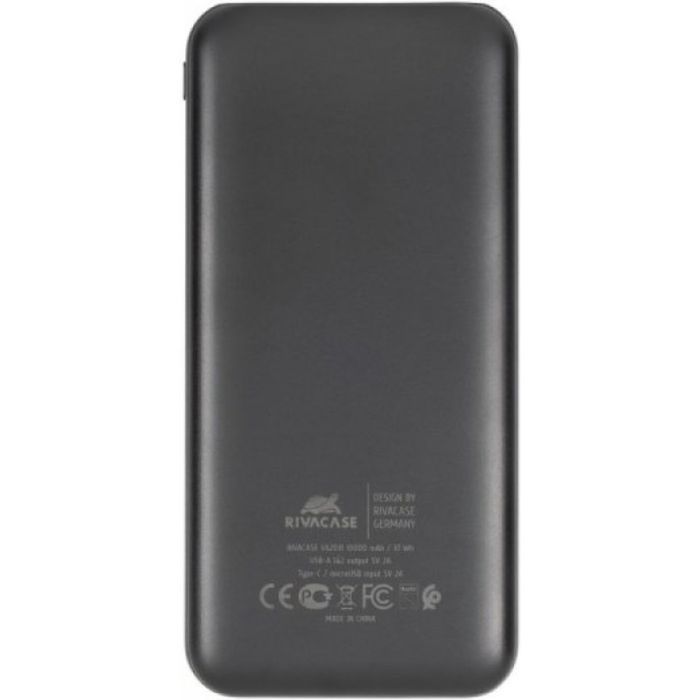 Батарея универсальная RivaCase 10000mA, 10W, black (VA2031) изображение 4