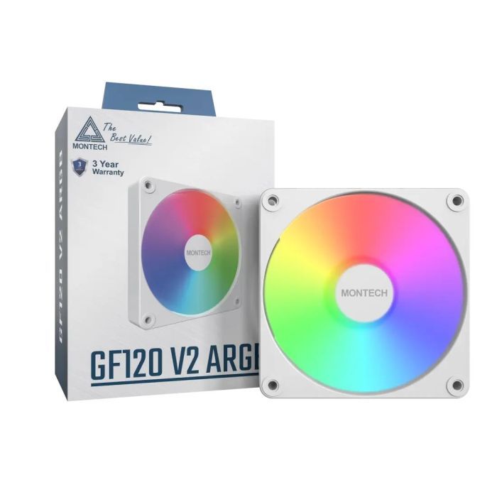 Кулер до корпусу MONTECH GF120 V2 ARGB PWM (W) зображення 3
