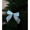 Украшение декоративное Chomik бант текстильний 6 шт, 10 см, біло-сріблястий (5900779856165_1) изображение 2