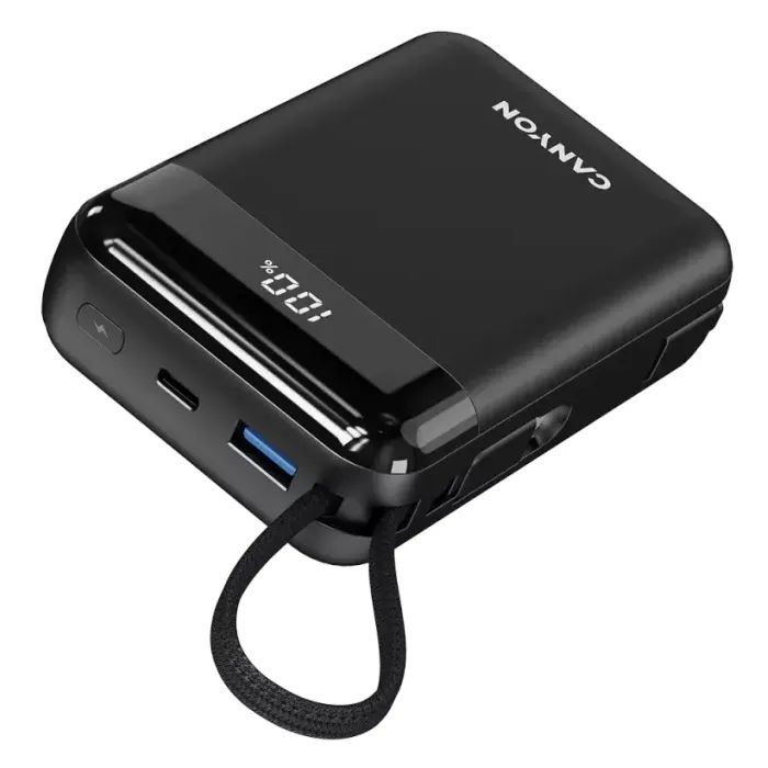 Батарея універсальна Canyon 20000mAh OnPower 204 PD/20W Built-in Lightning Cable (CNS-CPB204B) зображення 4