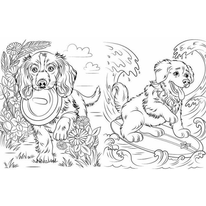 Книга Велика книга розмальовок. Коти та собаки - Юлія Каспарова Ранок (9789667617608) зображення 4