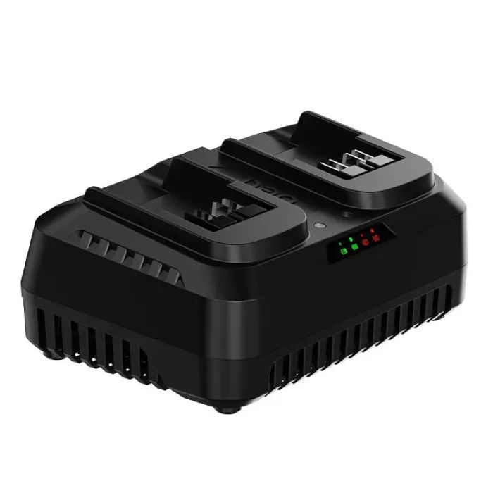 Зарядное устройство для аккумуляторов инструмента Deli на 2 аккумулятора 20В, 4A (EDE-CD20D4) изображение 3